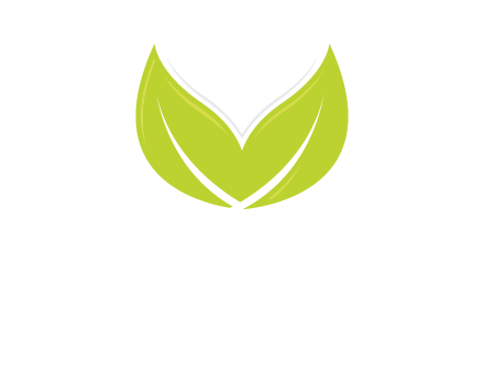 letter v leaves logo