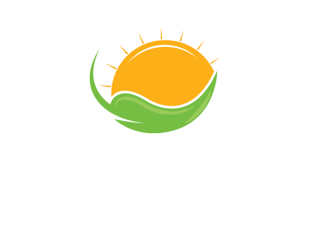 sun on leaf logo