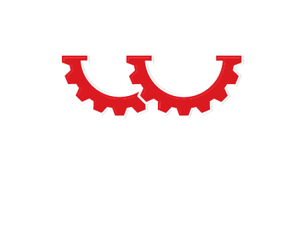 letter w gears logo