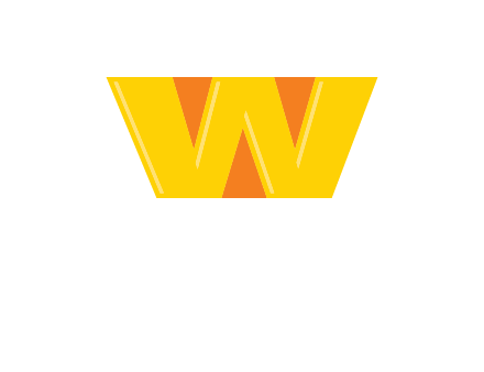 letter W with triangles