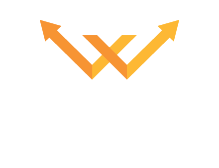 letter w arrow logo