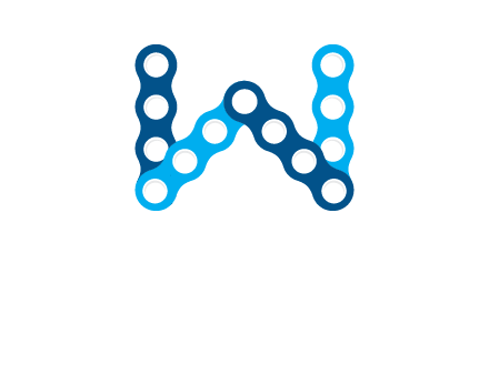 letter W chain logo