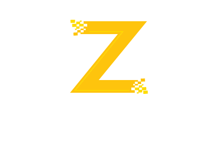 digital letter Z logo