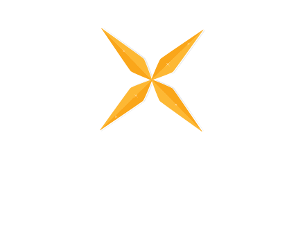 abstract letter X logo