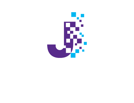 letter j digital logo