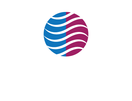 waves around circle communication logo