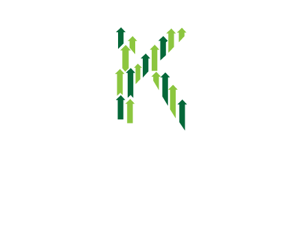 letter k arrows logo