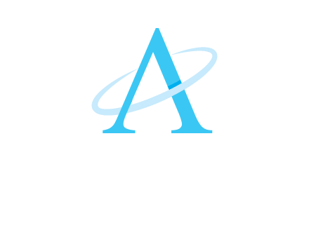 letter A swoosh logo