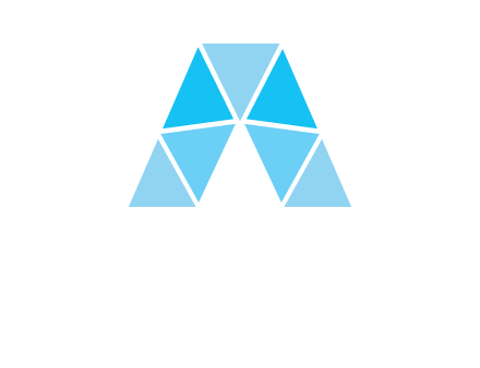 triangles Letter A logo