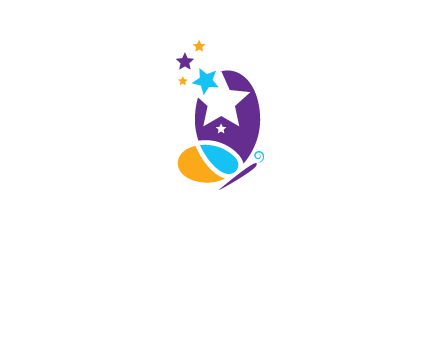 stars butterfly logo