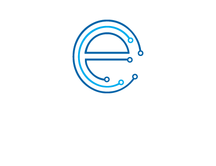 letter e connecting logo