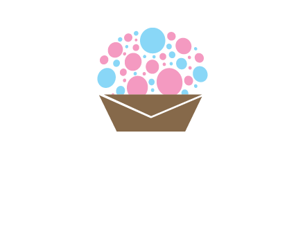 cupcake with envelope logo