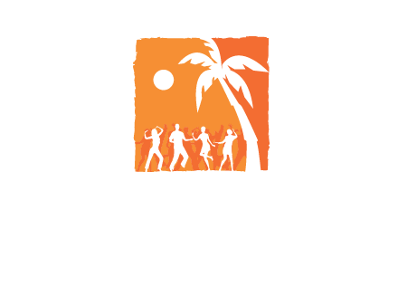 beach dance party logo