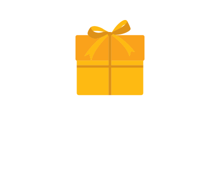 present box with bow on top icon