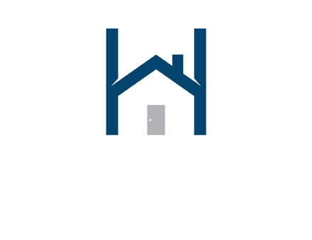 letter h house logo