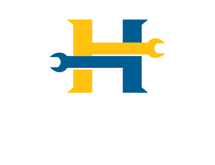 letter h wrench logo