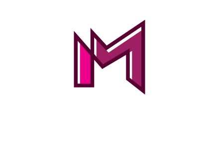 geometric letter M logo