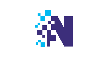 letter n pixels logo