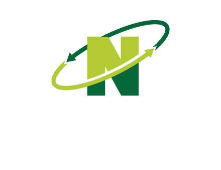 recycle letter N logo