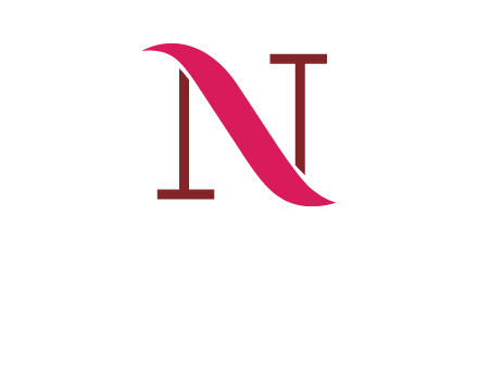 wave on letter N logo