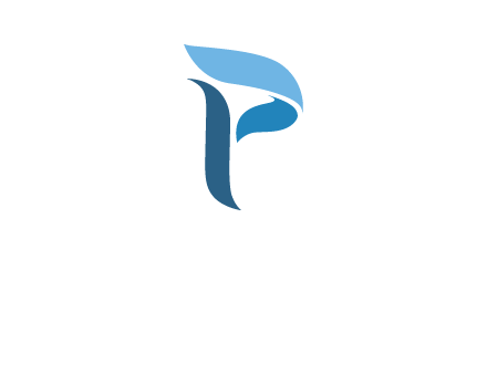 letter P waves logo