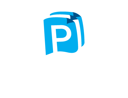 letter p on pages logo