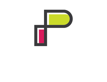 geometric letter p Logo