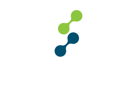 connecting dots in Letter S shape logo