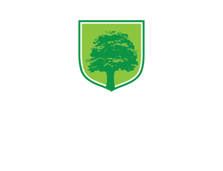 tree in colored shield logo