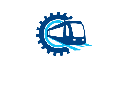 gear round subway train logo