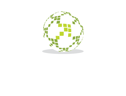 isolated pixels earth media logo