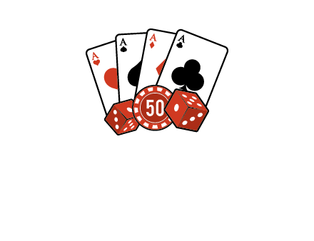 aces dices and chip gambling illustration