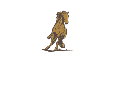 running horse illustration