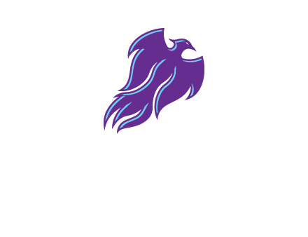 flying phoenix bird logo