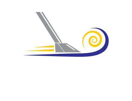 vacuum cleaner with swirl logo