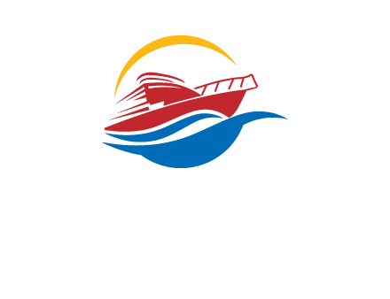 sun shining over a cruise line logo