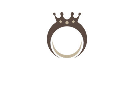 ring with a crown mounting logo