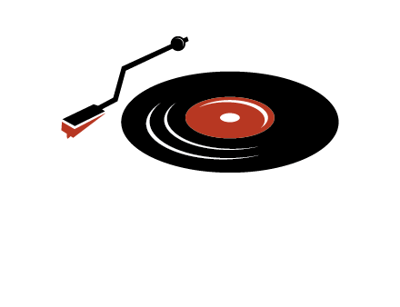 vinyl player logo