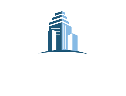 outline of skyscrapers logo