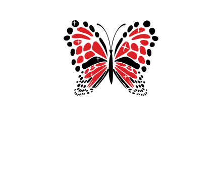 shiny butterfly logo