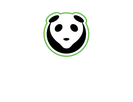 panda face logo