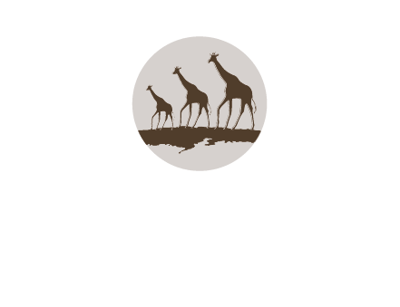 giraffes in circle logo