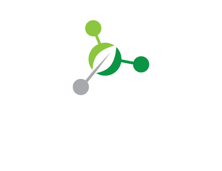 leaf in molecules logo