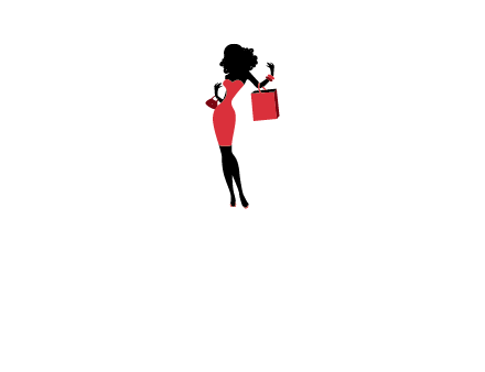 woman in red logo