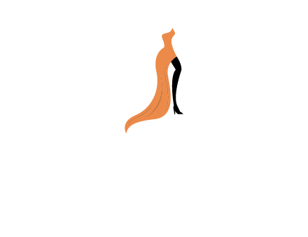 leg in slit dress logo