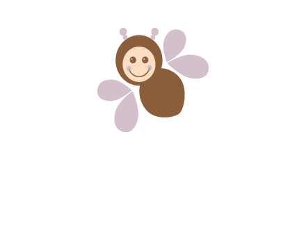 smiling butterfly logo