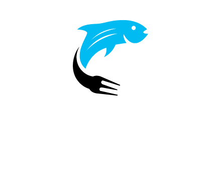 fish with a fork tail logo