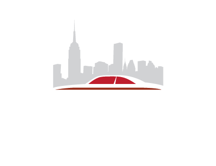 cityscape logo with a rooftop of a car