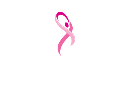 pink cancer ribbon logo