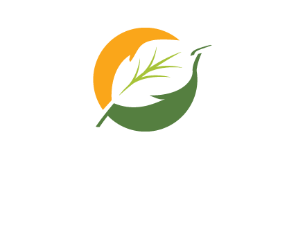 leaf in a circle logo